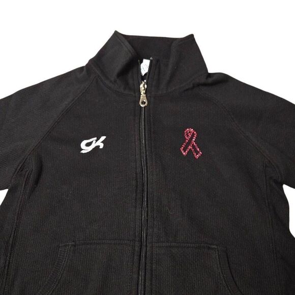 GK ActiveTek Warm-Up Jacket Breast Cancer Ribbon LA 2-4 Juniors - Picture 2 of 7
